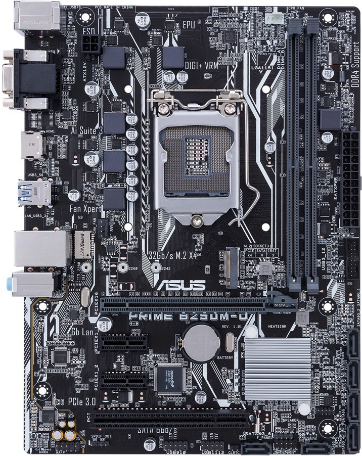 Asus Prime B250M-D - Motherboard Specifications On MotherboardDB